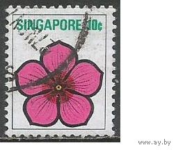 Сингапур. Цветы Юга Азии. Катарантус. 1973г. Mi#194.