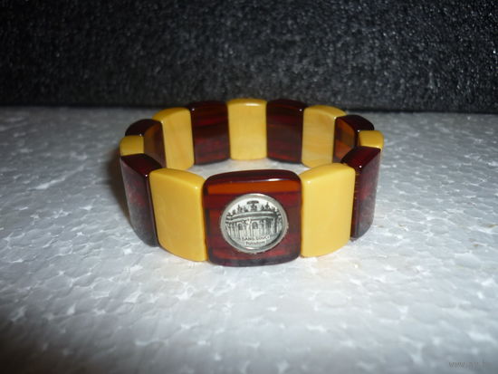Редкий Янтарный Браслет SBM 20-30-ые гг. Старая Германия Состояние Люкс!