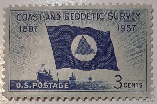 1957 Пятьдесят юбилей береговой и геодезической съемки  США
