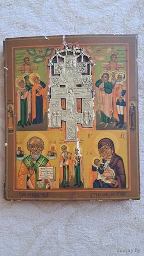 Икона Распятие Христово.  Ветка