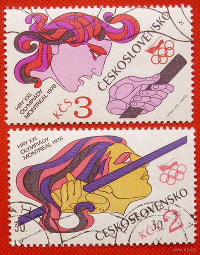 Чехословакия. Спорт. ( 2 марки ) 1976 года.