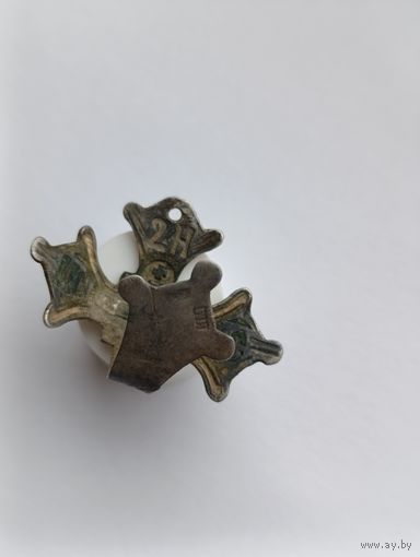 Крест, серебро. 19й век.