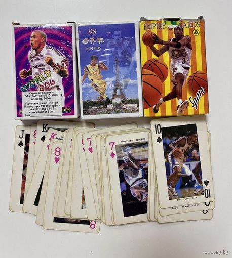 Карты игральные. Серия футбол. 3 колоды