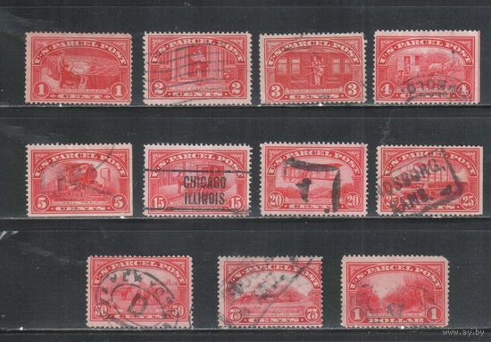 США-1912, (Мих.1-12),   гаш. , Пакетные  марки