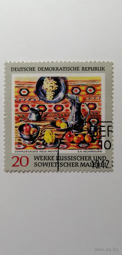 ГДР 1969. Репродукции картин русских и советских художников из Музея новой живописи в Дрездене.