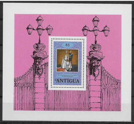 Антигуа 1978  Королева Елизавета II 25 лет правления Омнибус  MNH