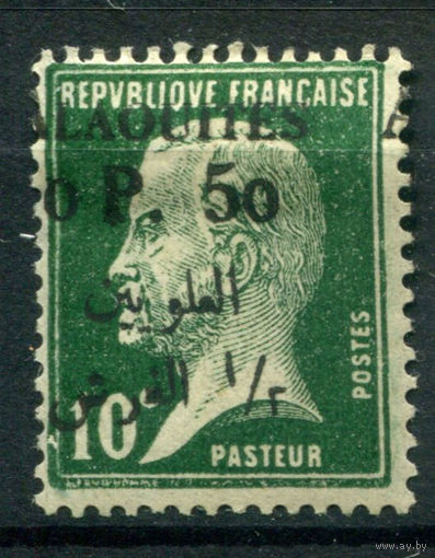 Французские Алавиты, территория Сирии - 1925г. - Луи Пастер, 0,5 Pia - 1 марка - MH [Mi 16]. #4-W1-103-A-1