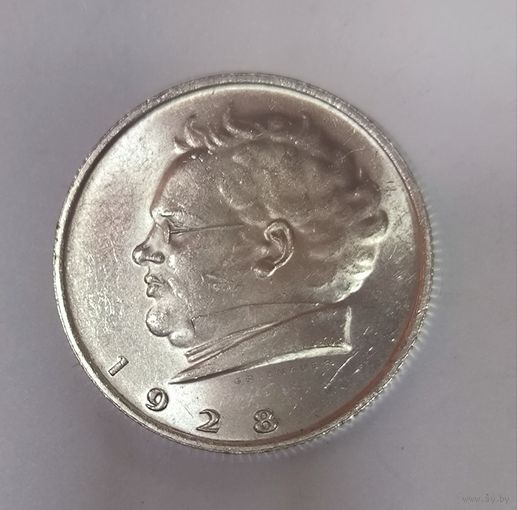 2 шиллинга 1928 Австрия. Яркое серебро! В коллекцию!