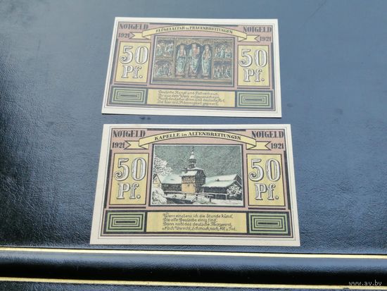 Германия нотгельд  50  pf  1921 Alten und Frauenbreitungen