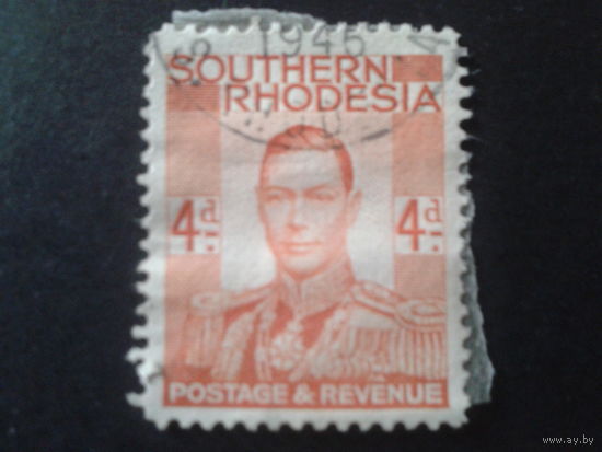 Южная Родезия 1937 колония Англии король Георг 6