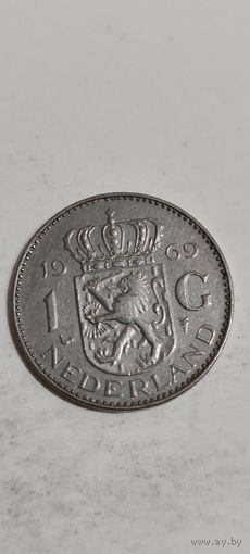 Нидерланды 1 гульден 1969
