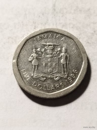 Ямайка 5 долларов 1996