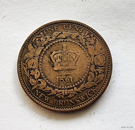 Канадские провинции 1 цент, 1861