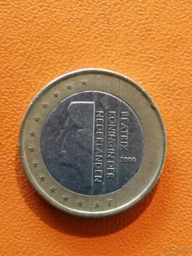 Нидерланды 1 евро, 2000 год, KM# 240