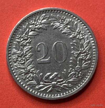 Швейцария, 20 раппен 1971г.