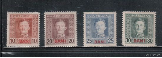 Австрия-1917(Мих.4А-9А) *   , 1-я мировая война, Оккупация Румынии, Надп.