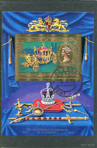 Гвинея-Биссау. 25 лет коронации Екатерины II. Блок