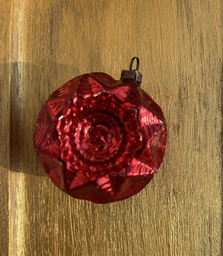 Ёлочная игрушка ГДР тонкое стекло