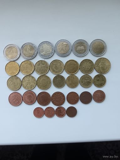 Сборный лот евромонет.