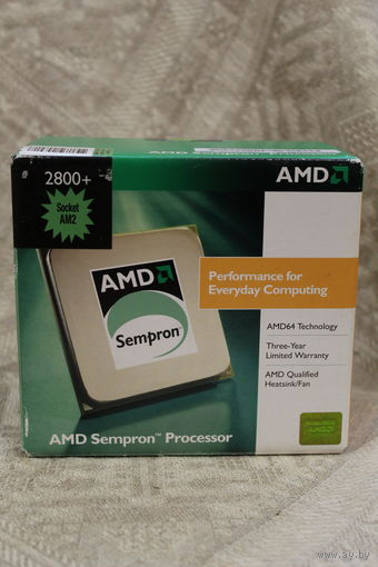 Ретро гейминг коробка с доками от процессора AMD SEMPRON 2800+ РЕДКОСТЬ ИЗ 2000-Х