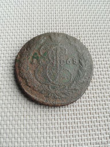 Пять копеек 1768 года 2 с рубля!