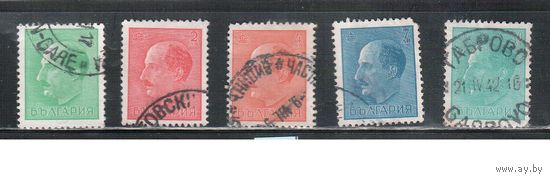 Болгария-1940, (Мих.395-400),   гаш. , Стандарт, Царь Борис III,  5 марок