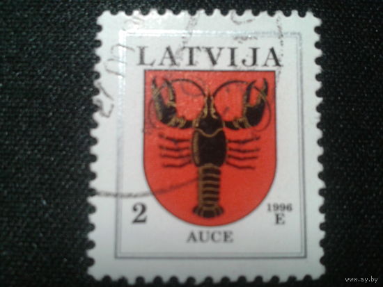 Латвия, 1996. Герб города Auce