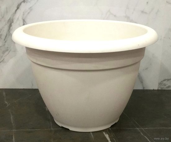 Горшок * Кашпо * для Цветов * Бежевый * Полипропилен * Высота 24 см * Диаметр 35 см * Красивый !