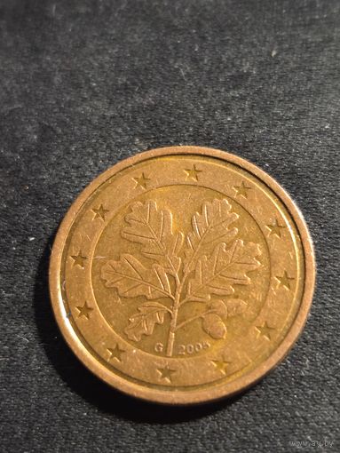 Германия 2 евроцента 2005 G