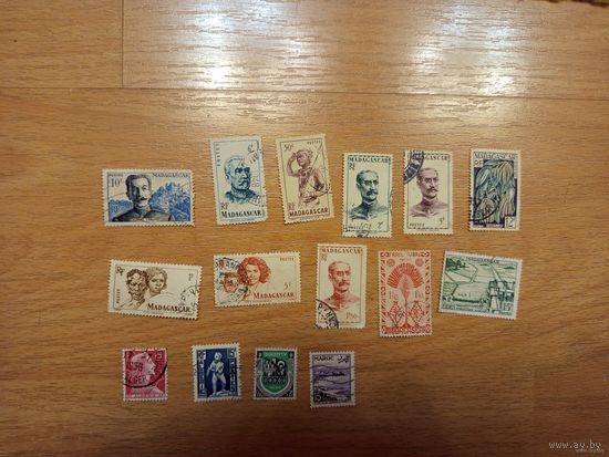 15 марок французских колоний (1-л1)