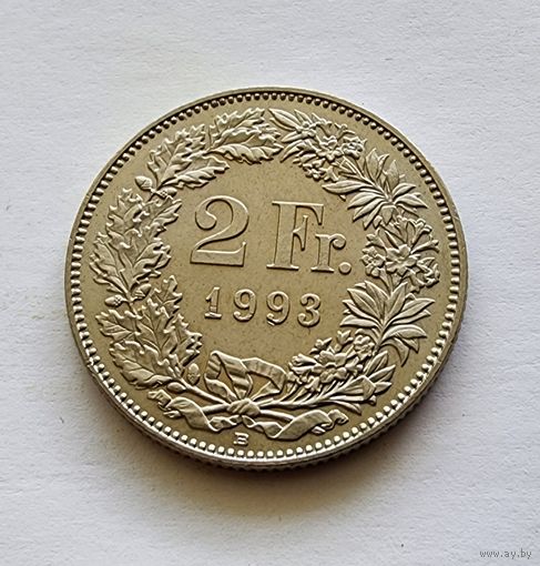 Швейцария 2 франка, 1993