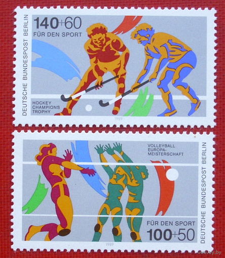 Германия. ФРГ. Спорт. ( 2 марки ) 1989 года.