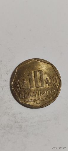 Перу 10 сентимос 2021