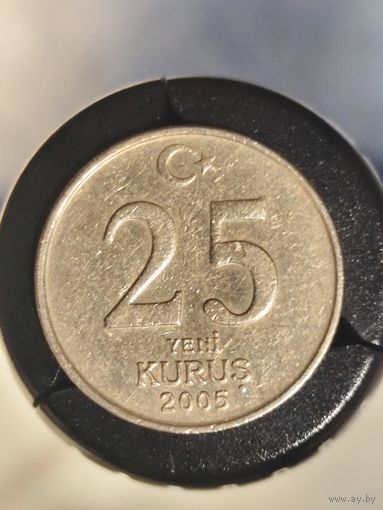 Турция 25 новых курушей 2005