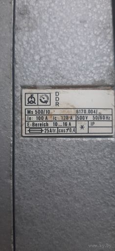 Автоматический выключатель tgl 16563 tgl 16563 - ddr 1шт 500в, 19а, 50гц