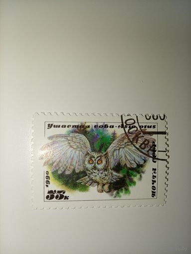 СССР, 1990, СОВЫ, Ушастая сова