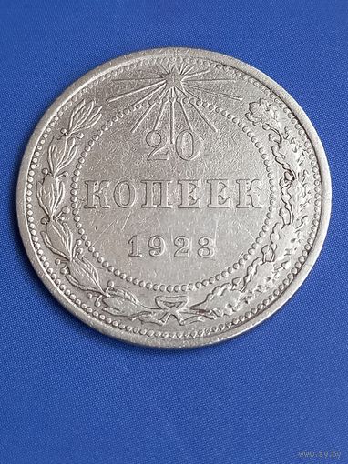 20 копеек 1923 год , серебро (138)