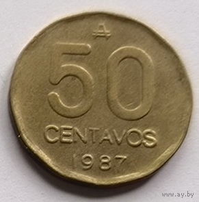 Аргентина 50 сентавос аустраля 1987 год