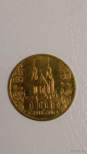 2 злотых 2005 Польша Древние города Гнезно