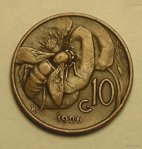 Италия, 10 Чент. 1926