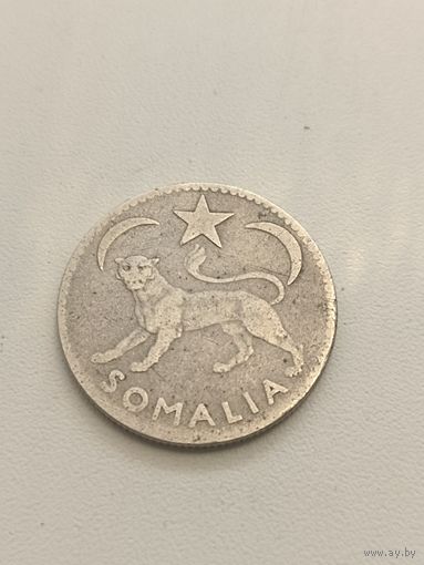 Итальянское Сомали 1 сомало 1950 год( серебро)