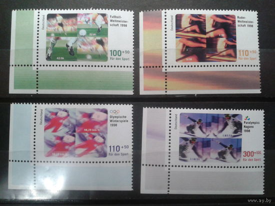 Германия 1998 Спорт** Михель-18,0 евро полная серия