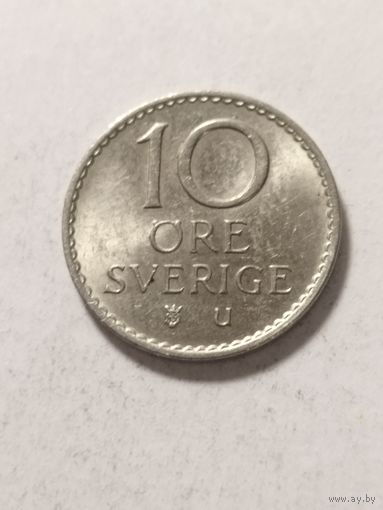 Швеция 10 оре 1968