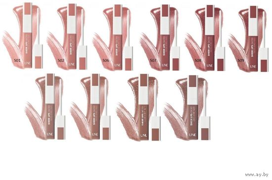 БЛЕСК для губ Bourjois UNE Sheer Lips Gloss 5 оттенков