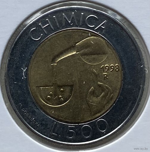 Сан-Марино 500 лир 1998 г. В холдере