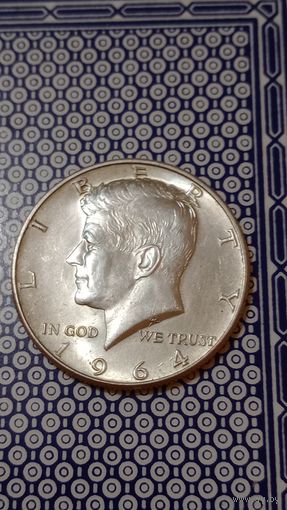 США пол доллара 1964 серебро