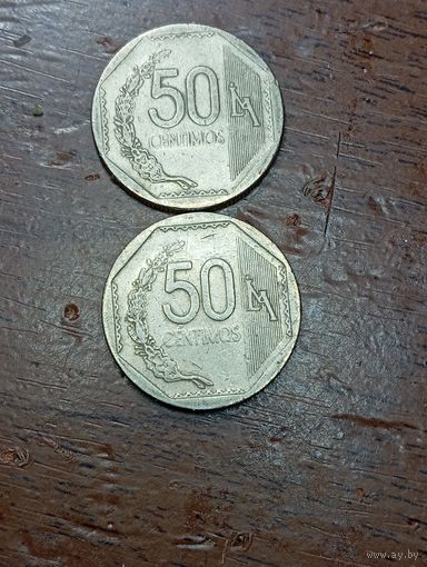 Перу 50 сентаво 2003 , 2005 года .