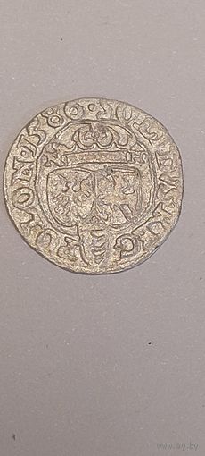 Редчайший Шеляг 1586, Стефан Баторий , идеальный, с рубля, без минимальной цены