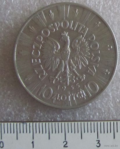 10 злотых 1935 Пилсудский