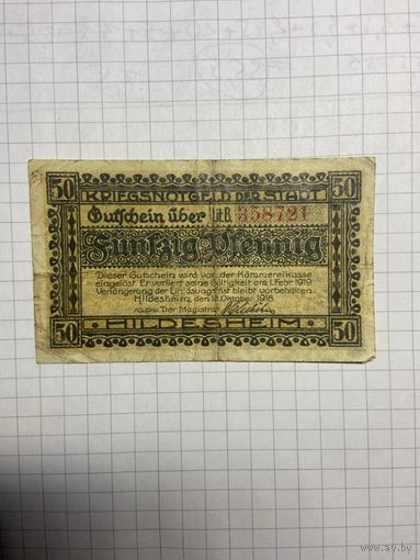 Нотгельд 50 пфеннигов 1921 год. -2112